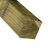 2.4M x 75 x 75mm Wooden Fence Post - Pressure Treated Green