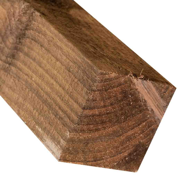 1.8M x 100 x 100mm Wooden Fence Post - Pressure Treated Brown