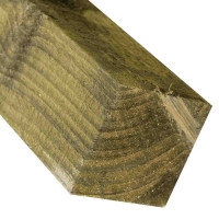 2.4M x 100 x 100mm Wooden Fence Post - Pressure Treated Green
