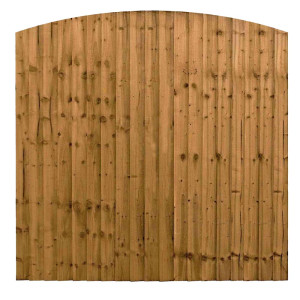 Dome Top Closeboard Fence Panels