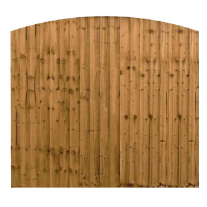 6FT x 5FT 6 Inch Dome Top Closeboard Fence Panel