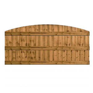6FT x 3FT Dome Top Closeboard Fence Panel