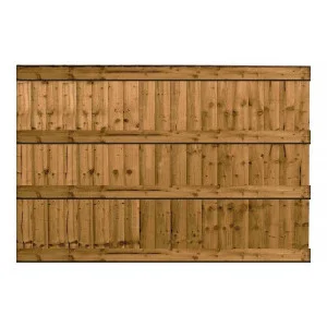 6FT x 4FT Heavy Duty Closeboard Panel Brown East Coast Fencing