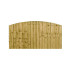 6FT x 2FT Dome Top Closeboard Fence Panel - Pressure Treated Green