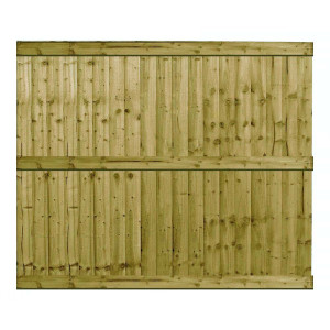 6FT x 5FT Closeboard Fence Panel - Pressure Treated Green