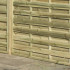 6FT x 5FT Horizontal Double Slatted Panel - Pressure Treated Green