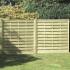 6FT x 5FT Horizontal Double Slatted Fence Panel