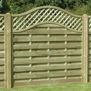 6ft X Omega Lattice Fence Panel