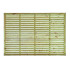 6FT x 4FT Horizontal Single Slatted Fence Panel - Pressure Treated Green