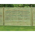 6FT x 4FT Horizontal Single Slatted Fence Panel - Pressure Treated Green