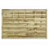 6FT x 4FT Horizontal Double Slatted Panel - Pressure Treated Green
