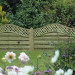 6FT x 3FT Omega Lattice Decorative Fence Panel - Pressure Treated Green