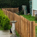 6FT x 3FT Round Top Picket Fence Panel - Pressure Treated Brown