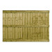 6FT x 4FT Closeboard Fence Panel - Pressure Treated Green