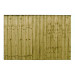 6FT x 4FT Ultra Heavy Duty Closeboard Fence Panel - Pressure Treated Green