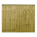 6FT x 5FT Ultra Heavy Duty Closeboard Fence Panel - Pressure Treated Green