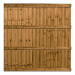 6FT x 6FT Closeboard Fence Panel - Pressure Treated Brown