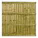 6FT x 6FT Closeboard Fence Panel - Pressure Treated Green