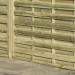 6FT x 6FT Horizontal Double Slatted Panel - Pressure Treated Green