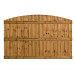 6FT x 4FT Dome Top Closeboard Fence Panel - Pressure Treated Brown
