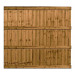 6FT x 5FT 6 Inch Closeboard Fence Panel - Pressure Treated Brown
