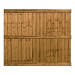 6FT x 5FT Closeboard Fence Panel - Pressure Treated Brown