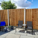 6FT x 6FT Ultra Heavy Duty Closeboard Fence Panel - Pressure Treated Brown