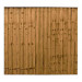 6FT x 5FT 6 Inch Ultra Heavy Duty Closeboard Fence Panel - Pressure Treated Brown