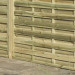 6FT x 4FT Horizontal Double Slatted Panel - Pressure Treated Green