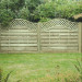 6FT x 4FT Omega Lattice Decorative Fence Panel - Pressure Treated Green