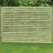 6FT x 4FT Horizontal Single Slatted Fence Panel - Pressure Treated Green