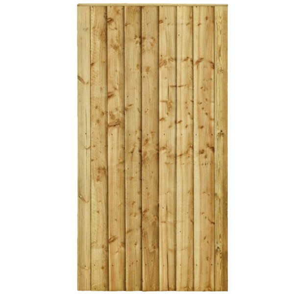 Green 1.75M x 0.9M Fully Framed Premium Feather Edge Garden Gate