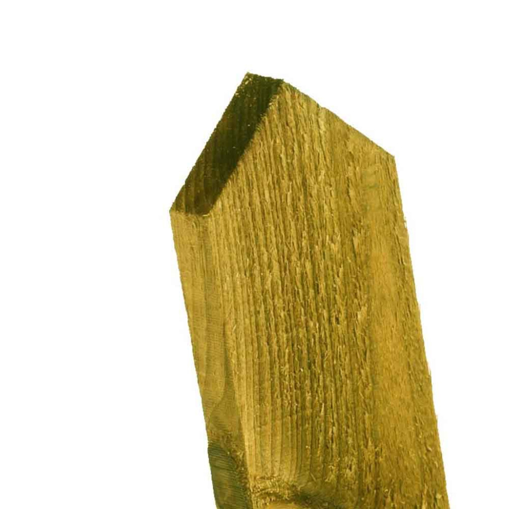 0.9m x 75x19mm Point Top Picket Pale - Pressure Treated Green