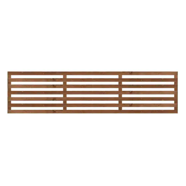 1.83M x 0.45M Slatted Trellis - Pressure Treated Brown