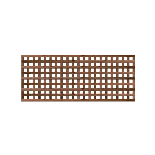 1.83M x 0.6M Privacy Square Trellis - Pressure Treated Brown