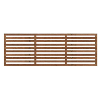 1.83M x 0.6M Slatted Trellis - Pressure Treated Brown