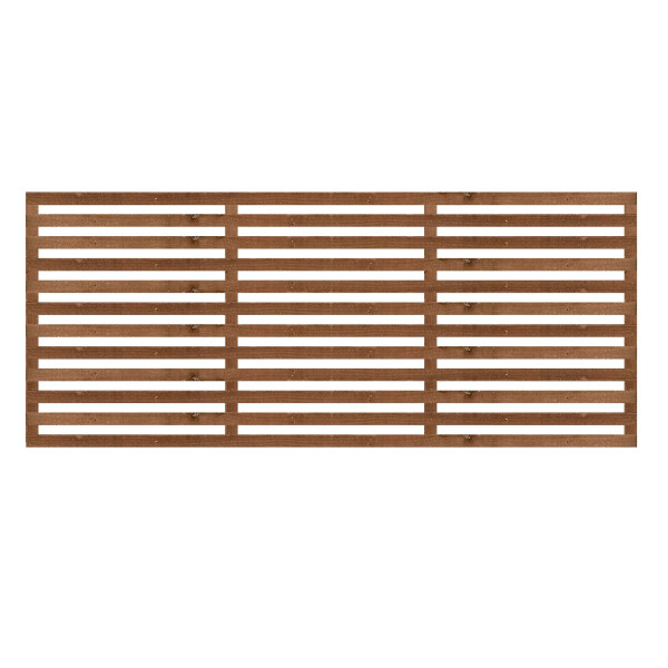 1.83M x 0.75M Slatted Trellis - Pressure Treated Brown