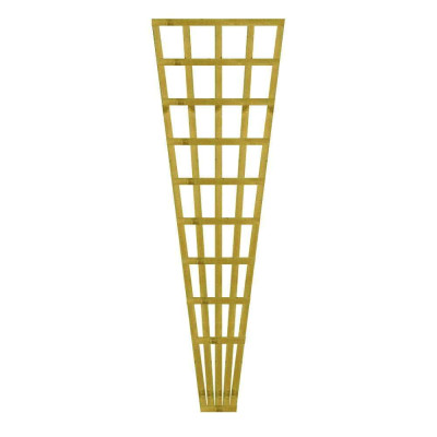 1.83M x 0.9M Fan Trellis - Pressure Treated Green/Natural