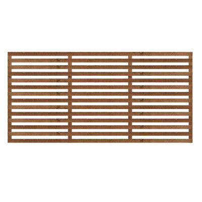 1.83M x 0.9M Slatted Trellis - Pressure Treated Brown