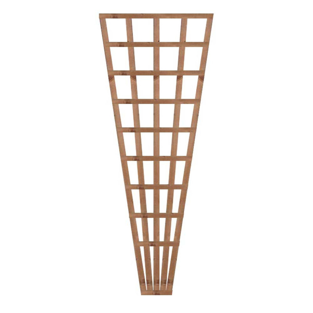 1.83M x 1.2M Fan Trellis - Pressure Treated Brown