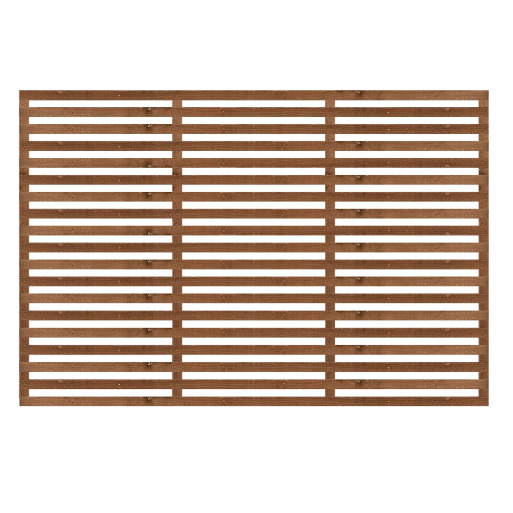 1.83M x 1.2M Slatted Trellis - Pressure Treated Brown