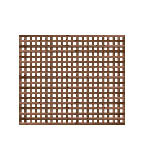 1.83M x 1.5M Privacy Square Trellis - Pressure Treated Brown