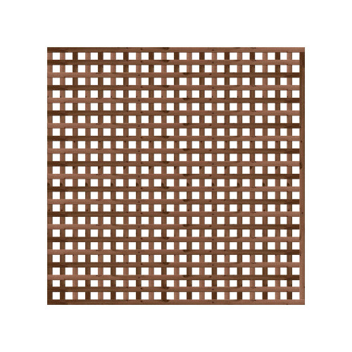 1.83M x 1.83M Privacy Square Trellis - Pressure Treated Brown