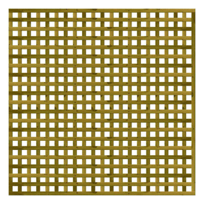 1.83M x 1.83M Privacy Square Trellis - Pressure Treated Green/Natural