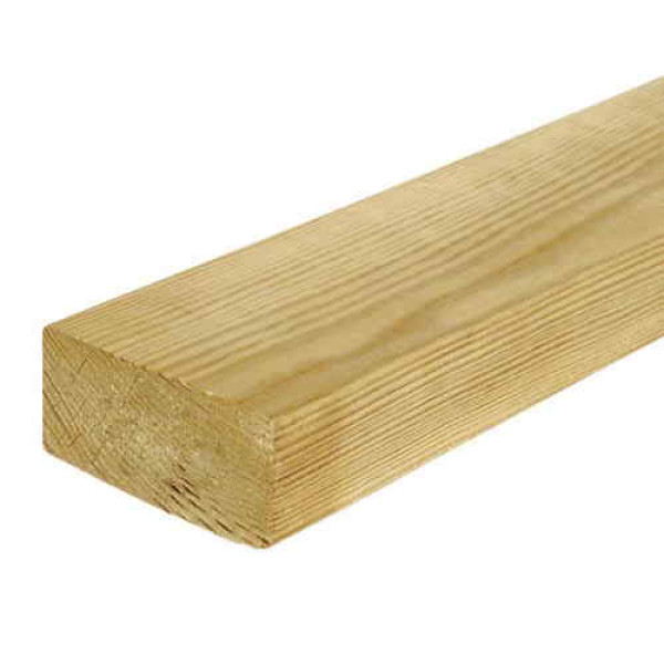2.4m 100x47mm Wallplate - Pressure Treated Green