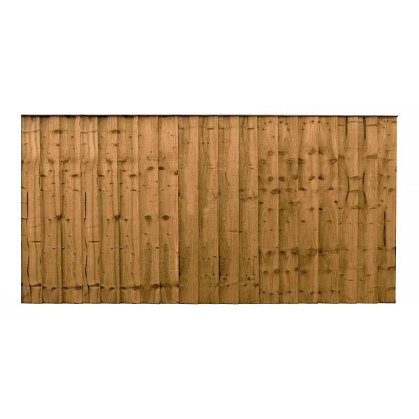 6FT x 2FT Closeboard Fence Panel - Pressure Treated Brown