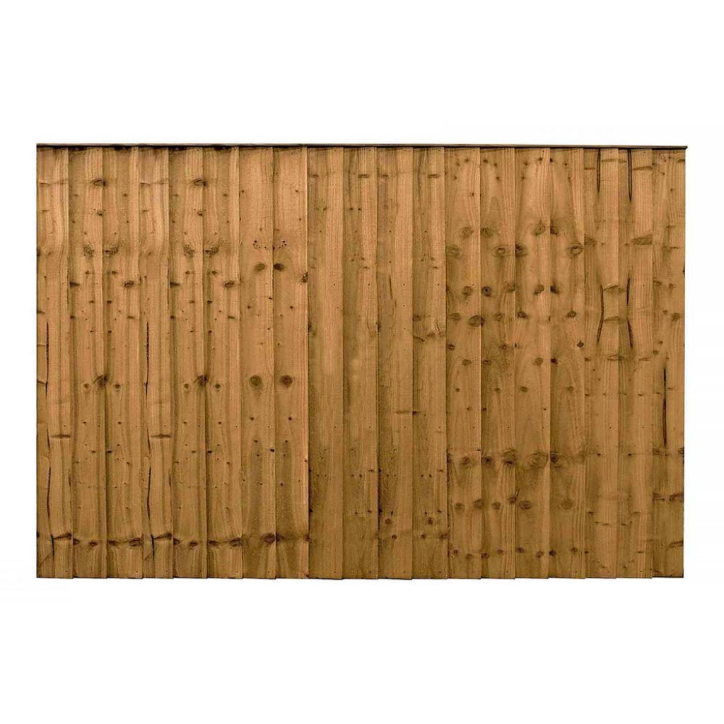 6FT x 4FT Closeboard Fence Panel - Pressure Treated Brown