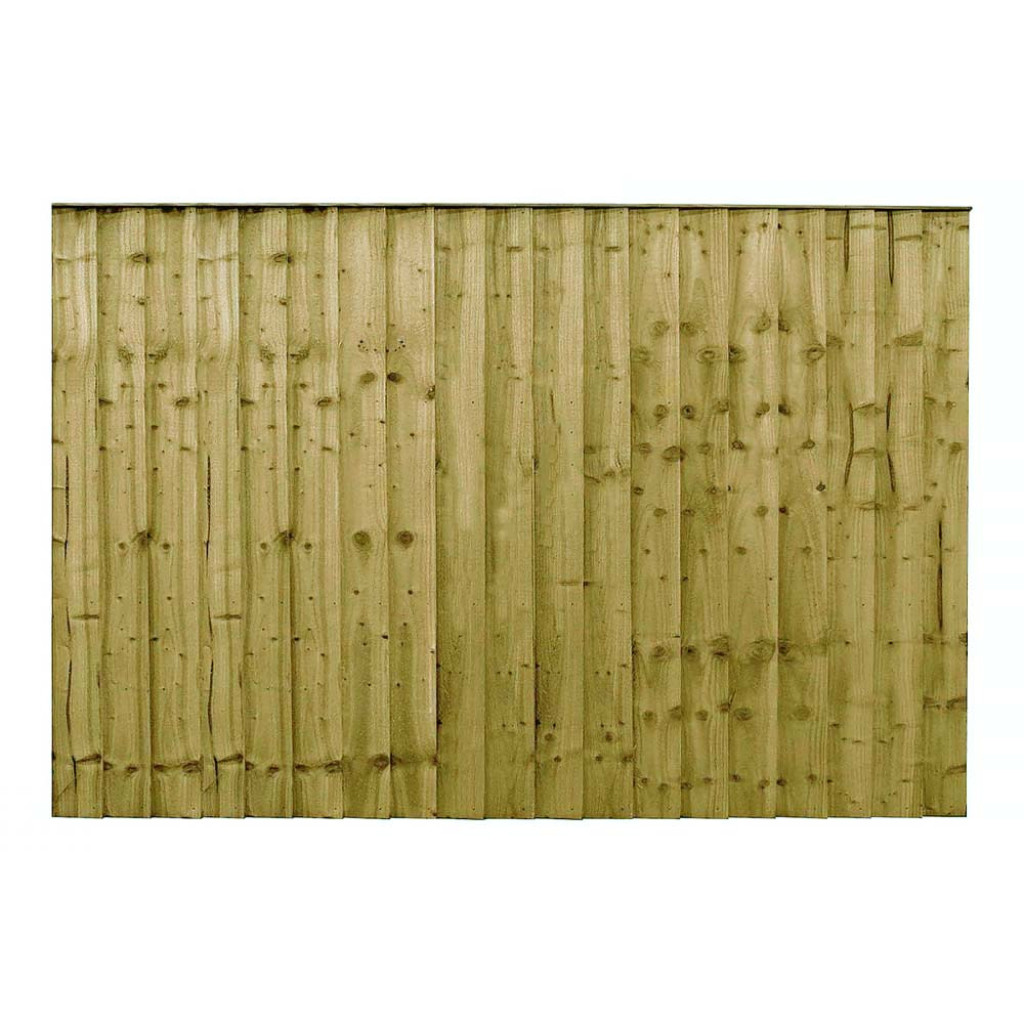 6FT x 4FT Closeboard Fence Panel - Pressure Treated Green