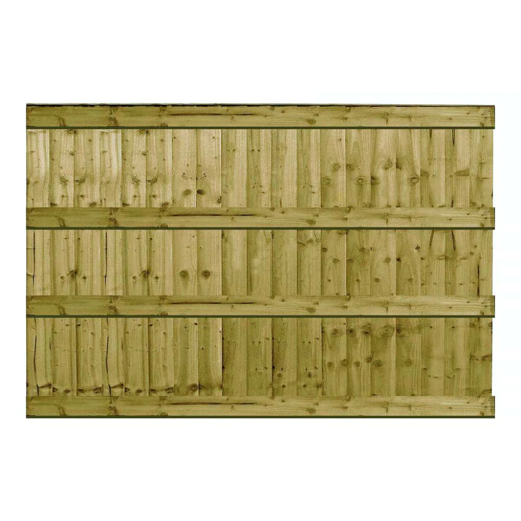 6FT x 4FT Ultra HD Closeboard Fence Panel Green East Coast Fencing