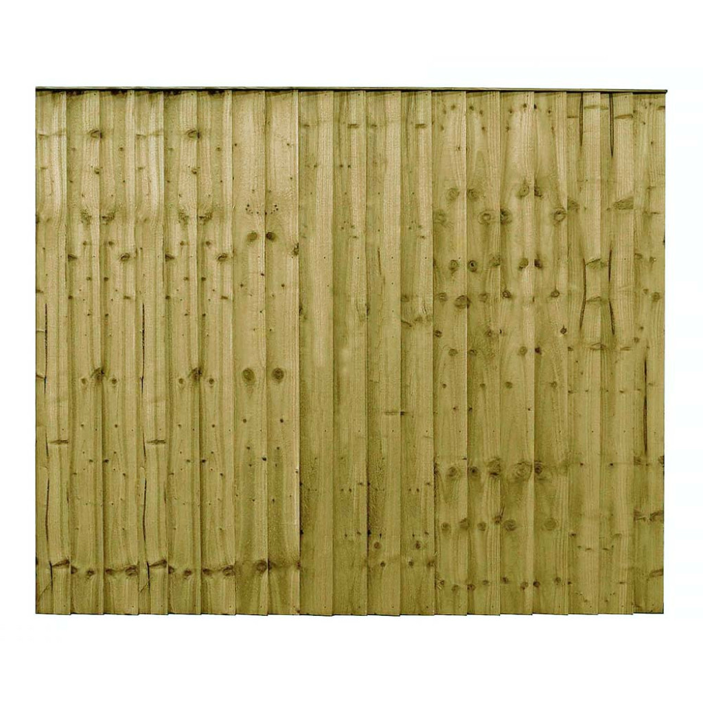 6FT x 5FT Closeboard Fence Panel - Pressure Treated Green